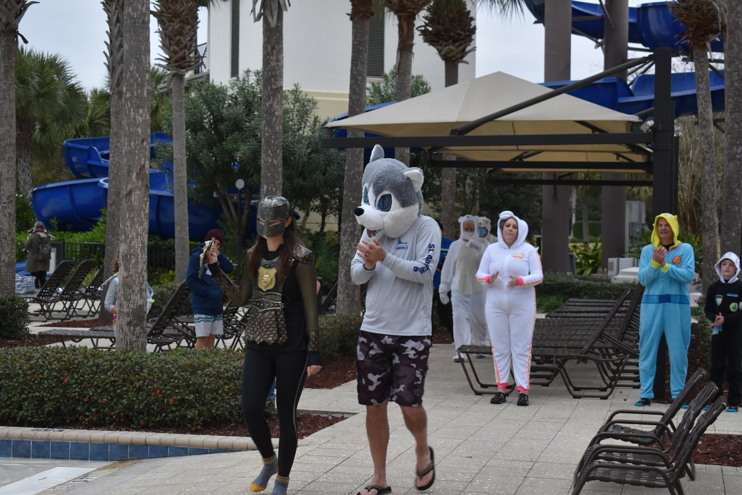 Nocatee residents brave the colder temperatures to participate in the annual Polar Plunge on Sunday, Jan. 9, at the Splash Waterpark.